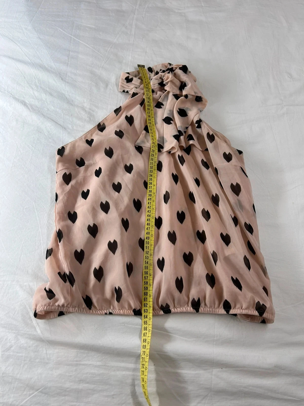 Roze korte top met zwarte motieven h&m divided – photo 4